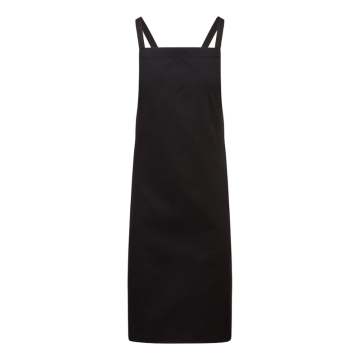Cross Back Apron Black