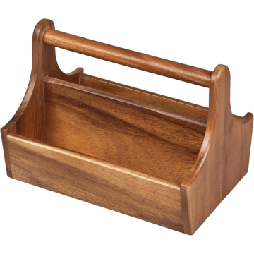 Tala 2 Compartment Table Cady in Lacquered Acacia