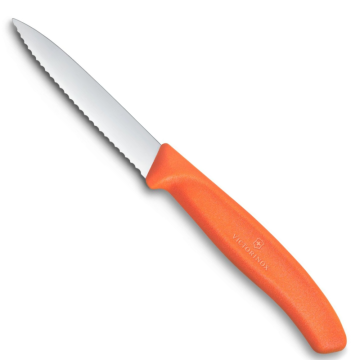 Victorinox Polypropylene Paring Knife with Pointed Tip Serrated Edge in Orange 8cm