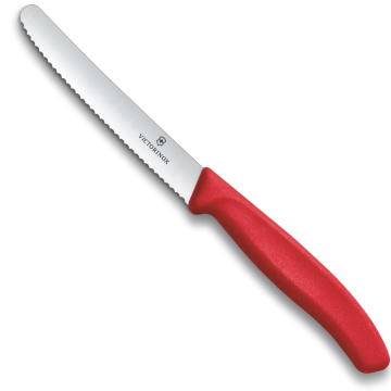 Victorinox Polypropylene Tomato Utility Knife Serrated Edge in Red 11cm