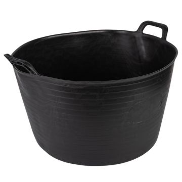 Plasticforte Black Flexitub Bucket 56 Litre