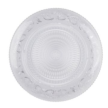 Plasticforte Crystal Plastic Serving Plate 25cm