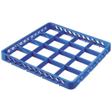 Blue Extender for Light Grey Glass Dishwasher Rack 16 Compartment
