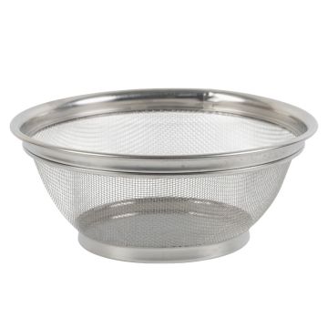 Tall Round Steel Strainer / Colander 22cm