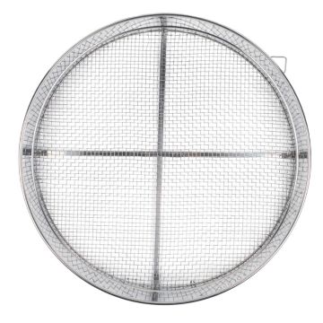 Steel Flour Sieve Large Mesh 13&quot;