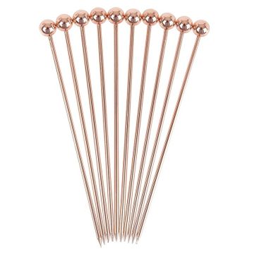 Ball Garnish Pick Copper Plated (Pack 10)