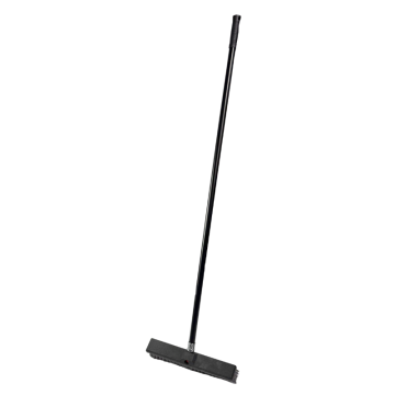 Black Red Commercial 15&quot; Floor Sweeping Brush and Handle