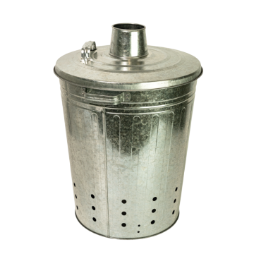 Galvanised Metal Medium Incinerator / Dustbin