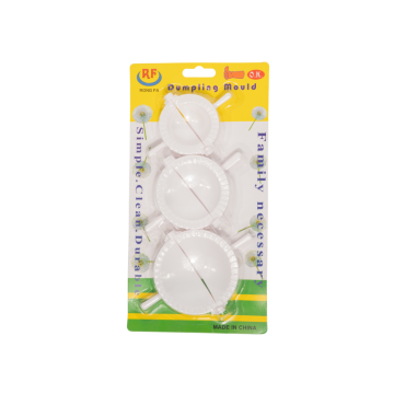 Plastic Set of 3 Pasty / Dumpling Moulds 6.5cm, 8cm &amp; 9cm