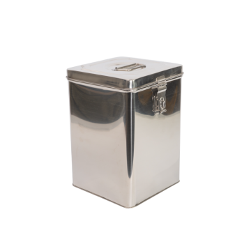 Square Steel Storage Container No4. 23cm x 34cm / 17 Litre