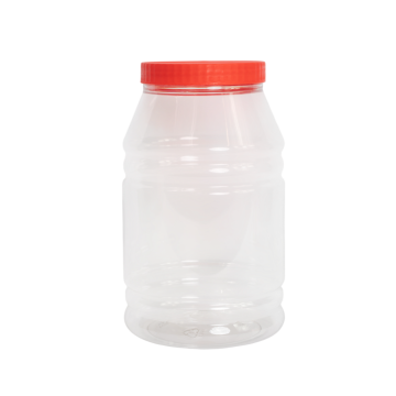 Sunpet Clear Plastic Jar Red Top 4000ml
