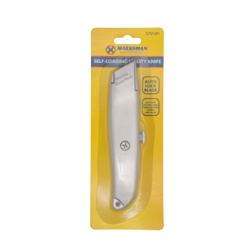 Marksman Auto Lock Knife Red/Silver  6&quot;