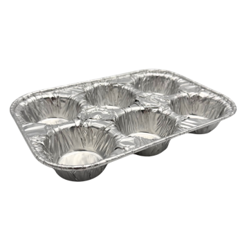 Essential Foil 6 Muffin Tray 25 x 17 x 3.5cm (Pack 5)