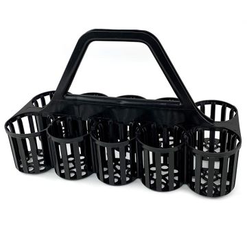 Glass Bottle Carrier Black