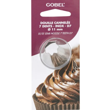 Gobel 11mm Star Piping Nozzle 7 Teeth D7