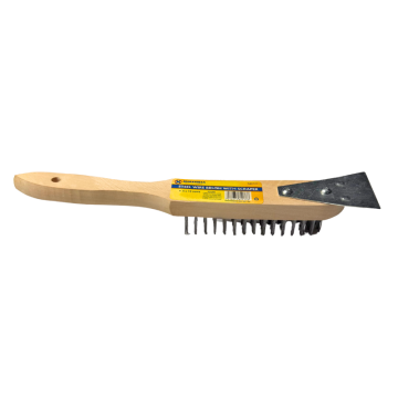 Marksman 4 Row Wire Brush With Scraper