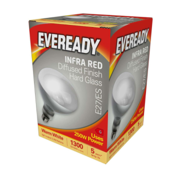 E27 Infra-Red Heat Lamp Bulb Diffused Finish (1300 Lumens)