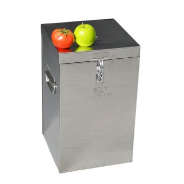 Square Steel Upright Grain Storage Container 35kg