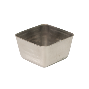 Stainless Steel Square Hammered Ramekin 71ml / 2.5oz