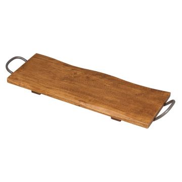 Giant Wooden Presentation / Display Platter In Lacquered Hevea 600 x 220 x 20mm