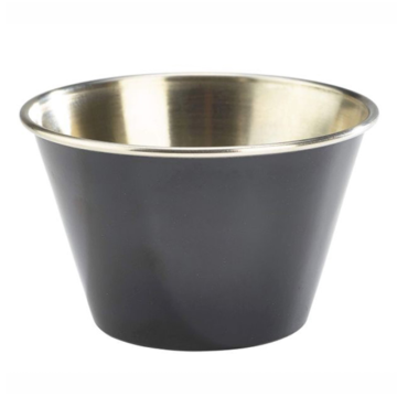Genware Black Stainless Steel Ramekin 17cl/6oz