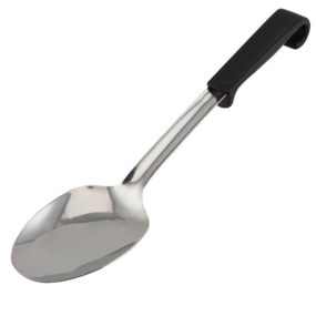 Genware Plastic Handle Spoon Plain Black