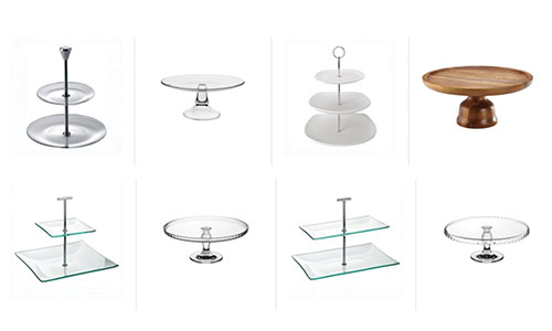 Cake stands and covers