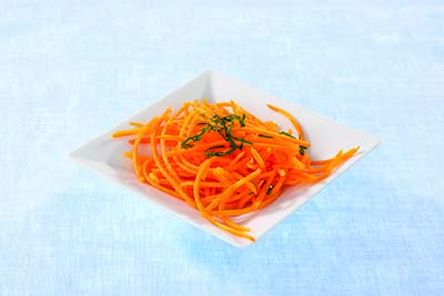 Shredded carrot before