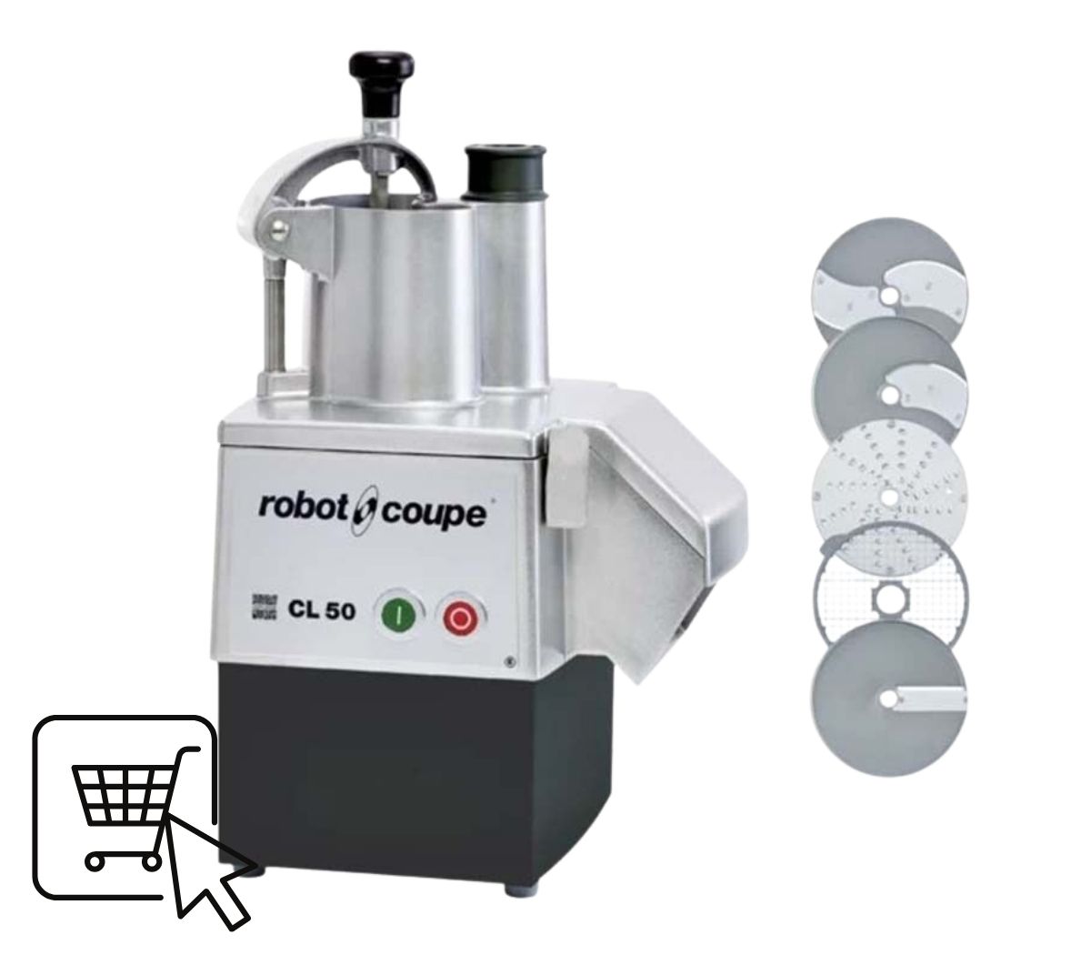 Robot Coupe CL50 Ready Veg Prep Machine 1847 (Contains 5 Discs)