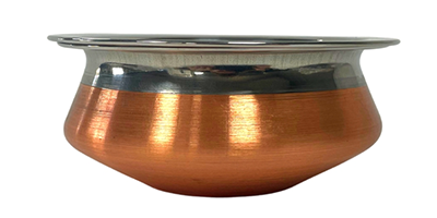 Copper Handi Serving Dish 16cm with Lid