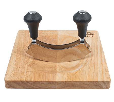 Apollo Rubberwood Mezzaluna Set 20cm