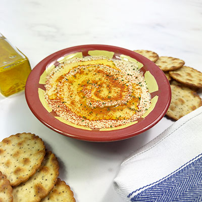 Bowl with hummus