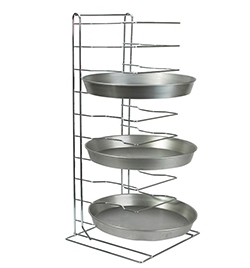 Pizza pan racks
