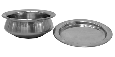 Stainless Steel Handi Serving Dish and Lid 12.5cm