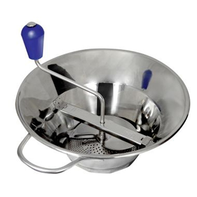 Shop Tellier Stainless Steel Food Mill N.3 with 3 Sieves Shop Tellier Stainless Steel Food Mill N.3 with 3 Sieves