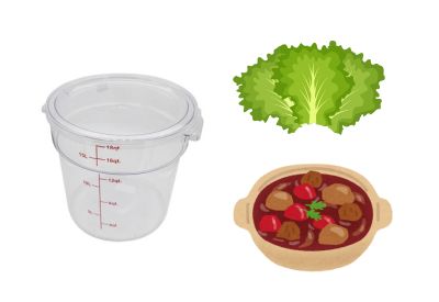 Polycarbonate Clear Round Food Ingredient Storage Container 17.2 Litre Polycarbonate Clear Round Food Ingredient Storage Container 17.2 Litre