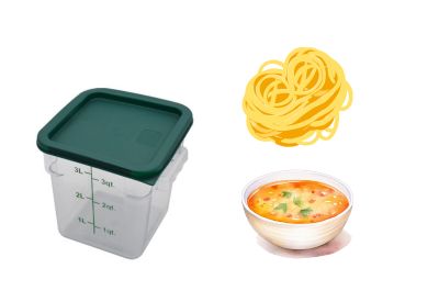 Polycarbonate Clear Square Food Ingredient Storage Container 3.8 Litre Polycarbonate Clear Square Food Ingredient Storage Container 3.8 Litre