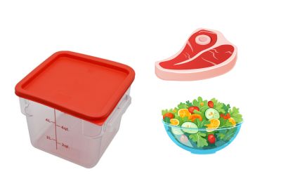 Polycarbonate Clear Square Food Ingredient Storage Container 5.7 Litre Polycarbonate Clear Square Food Ingredient Storage Container 5.7 Litre