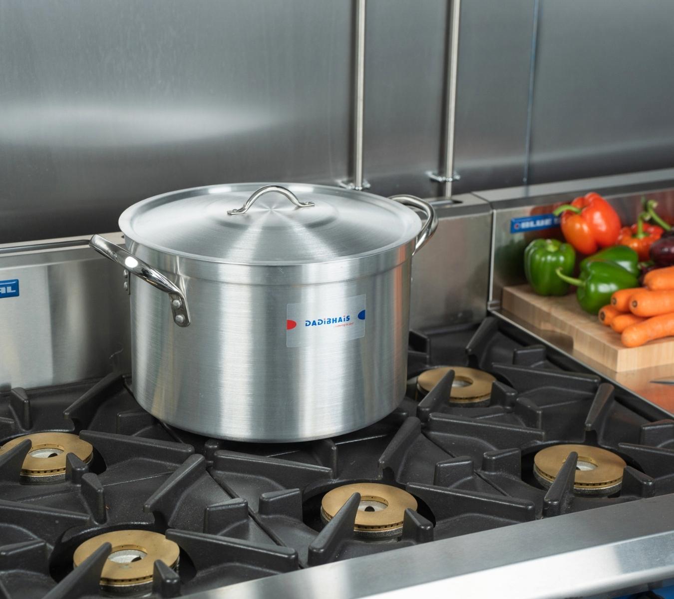 Aluminium Casserole on Cooker Hob