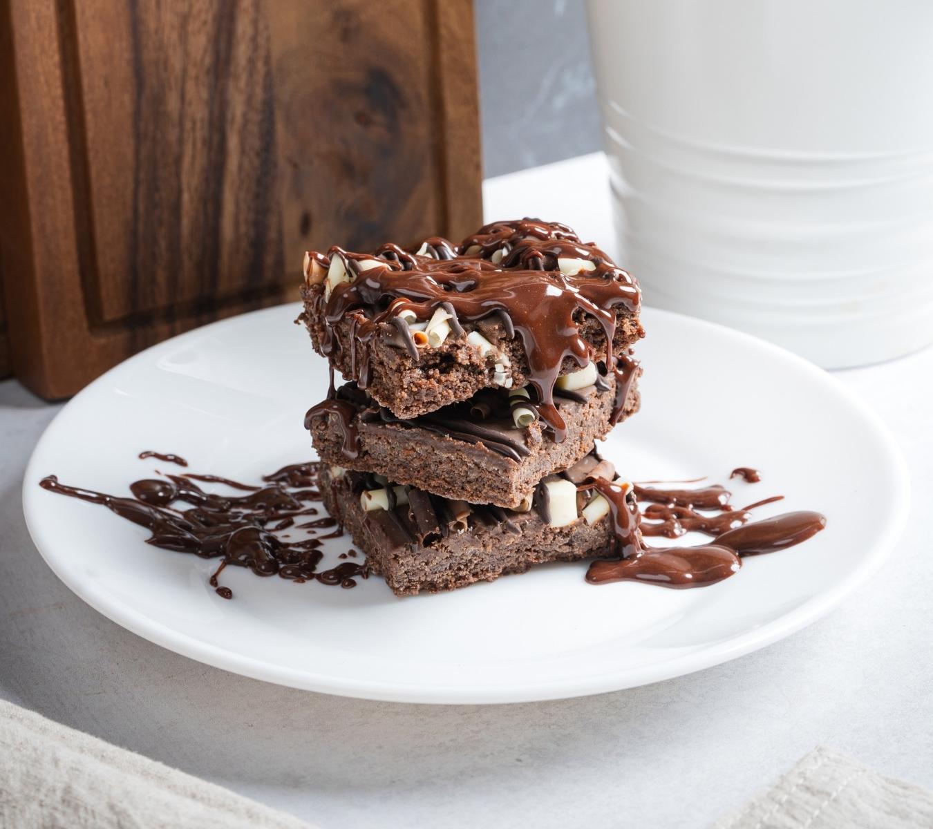 Brownies on a plate