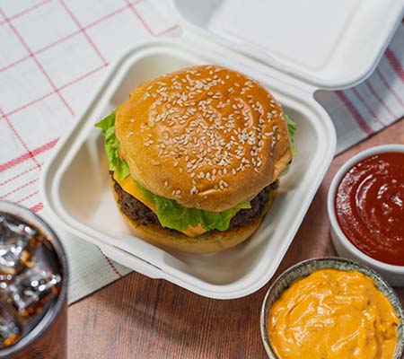 Burger in a burger box