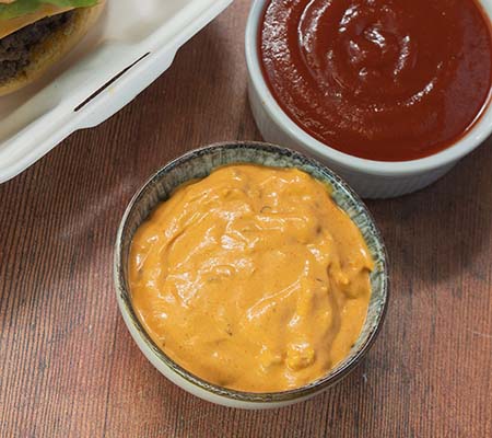 Burger sauce in ramekin