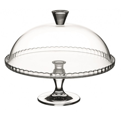 Shop Patisserie Footed Glass Round Service Plate & Dome Shop Patisserie Footed Glass Round Service Plate & Dome
