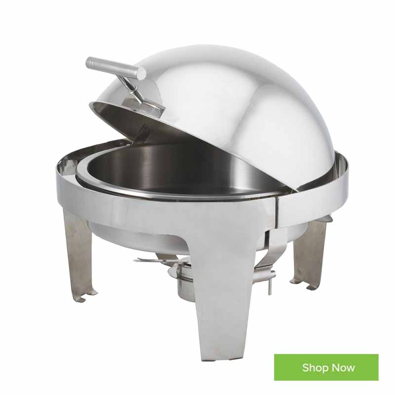 Chafing Dish Round 6 Litre Roll Top Chafing Dish Round 6 Litre Roll Top