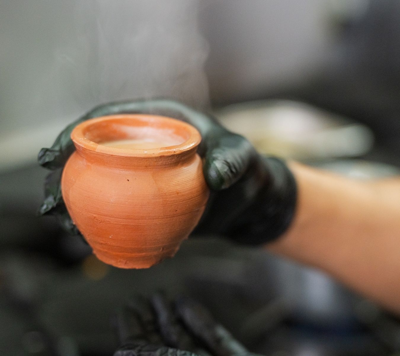 Traditional clay matka cup for desi tea