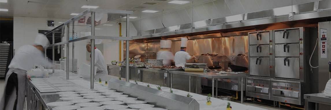 chefs in a busy kitchen