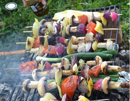 grilled vegetable skewers