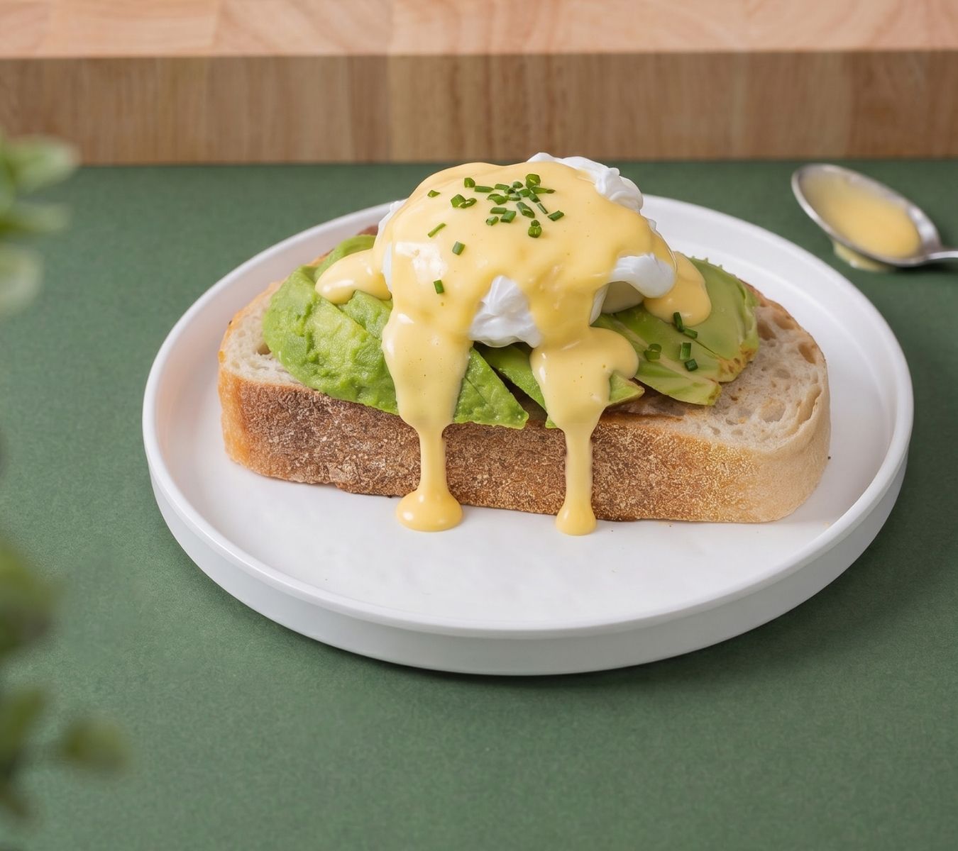 Eggs benedict with advocado