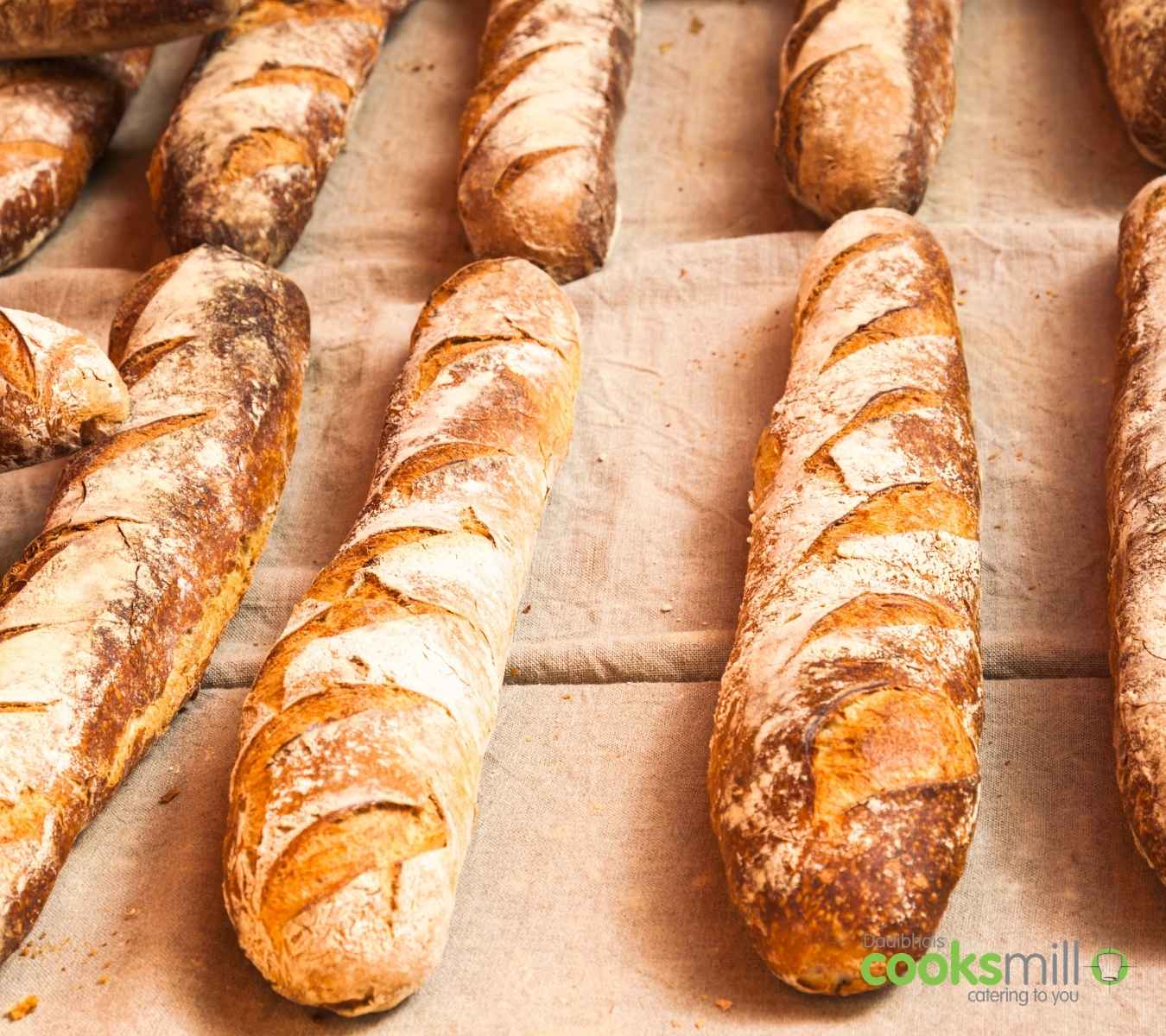 Sticks of French bread