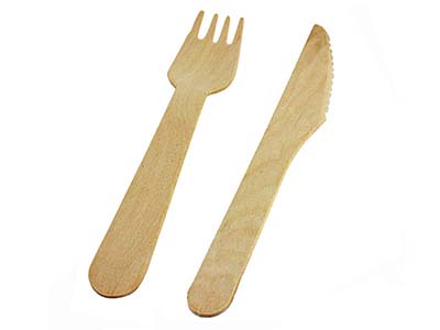  Disposable Wooden Cutlery